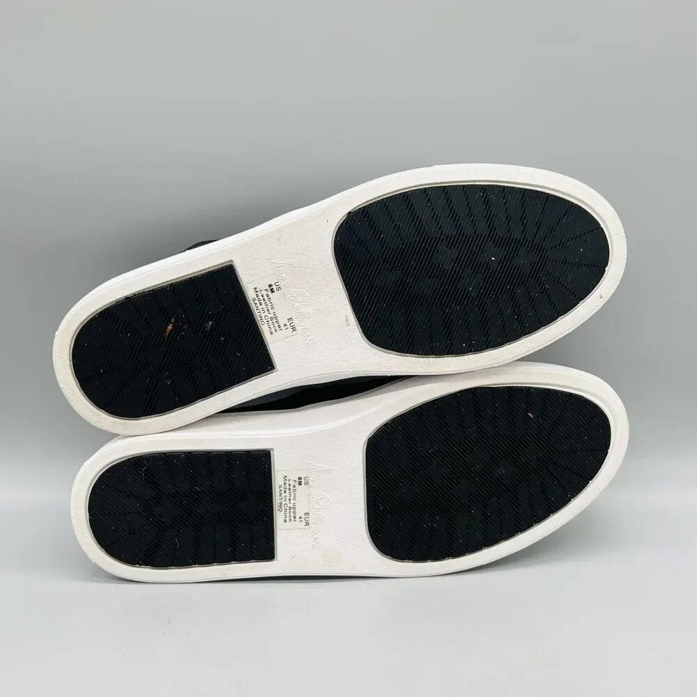 Sam Edelman Shoes Mens 8 Black Knit Santino Slip On Sneakers Comfort Casual